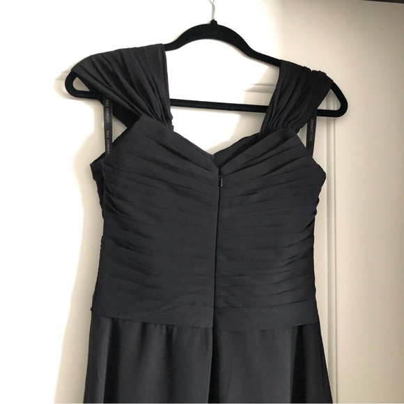 Black Chiffon Bridesmaid Dress - unaltered length - Picture 5 of 10